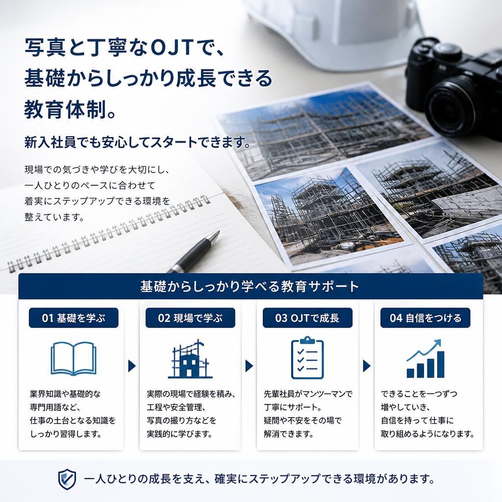 未経験者大歓迎！丁寧なOJT