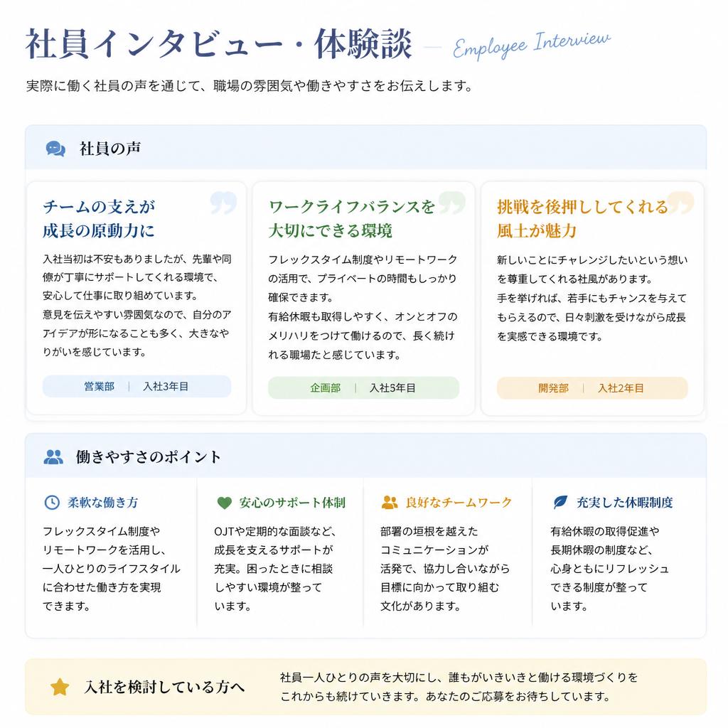 5. 先輩社員の声