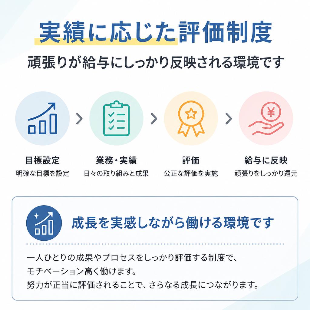 給与に反映される評価制度